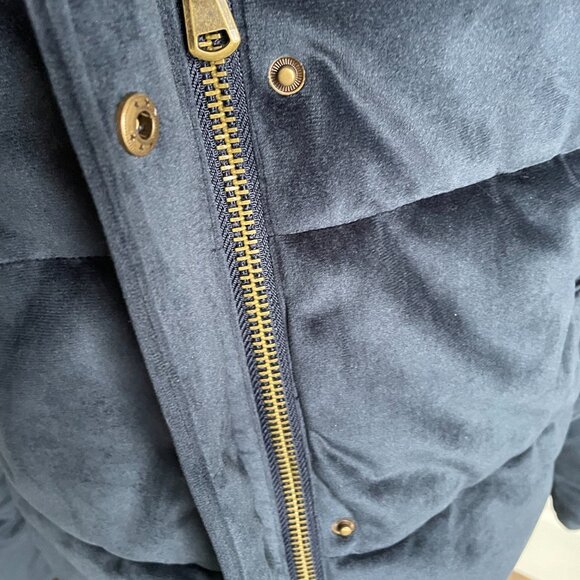 Karen by Simonsen Enzo Velvet Puffer Jacket Size 38 (8) Denmark - Picture 4 of 9